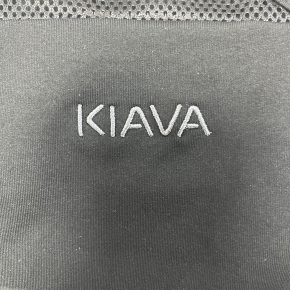 KIAVA Black Sweetheart Swim Tank Top w/Built In Bra Mesh Racerback Women’s Small - Picture 7 of 9